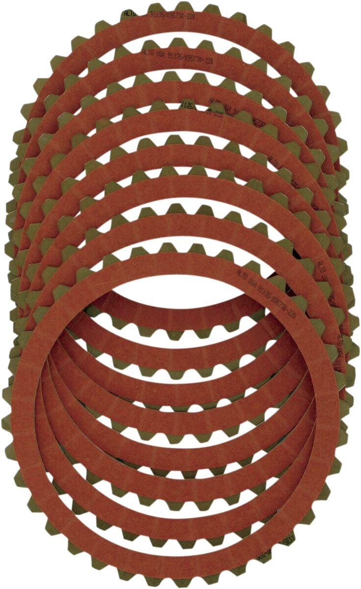 Alto Products Eagle Organic Clutch Friction Plate Set For Harley Davidson FLHR 1340 1994-1997 - Red