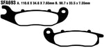 EBC SFAC Carbon Series Scooter Brake Pads For Vespa GTS 300 HPE ABS 2023-2024 Front