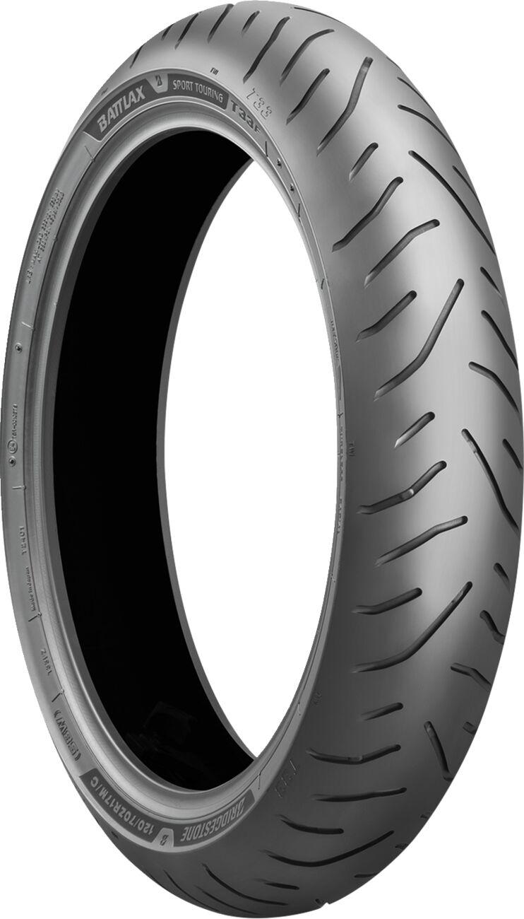 Bridgestone T33 Front Tyre Blackwall TL 59W 120 70ZR18"