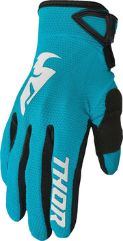 Thor Womens Sector Gloves - Aqua Black White