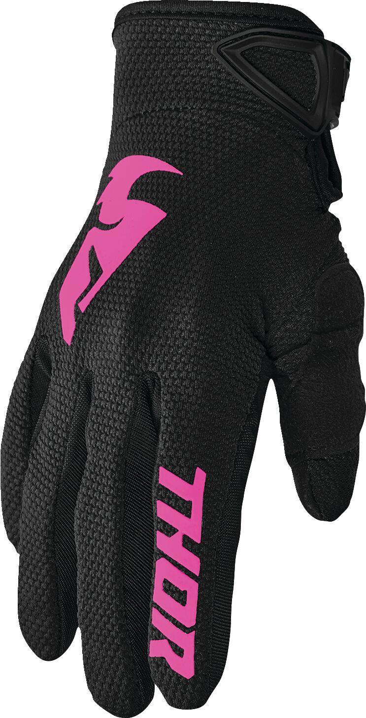 Thor Womens Sector Gloves - Black Pink