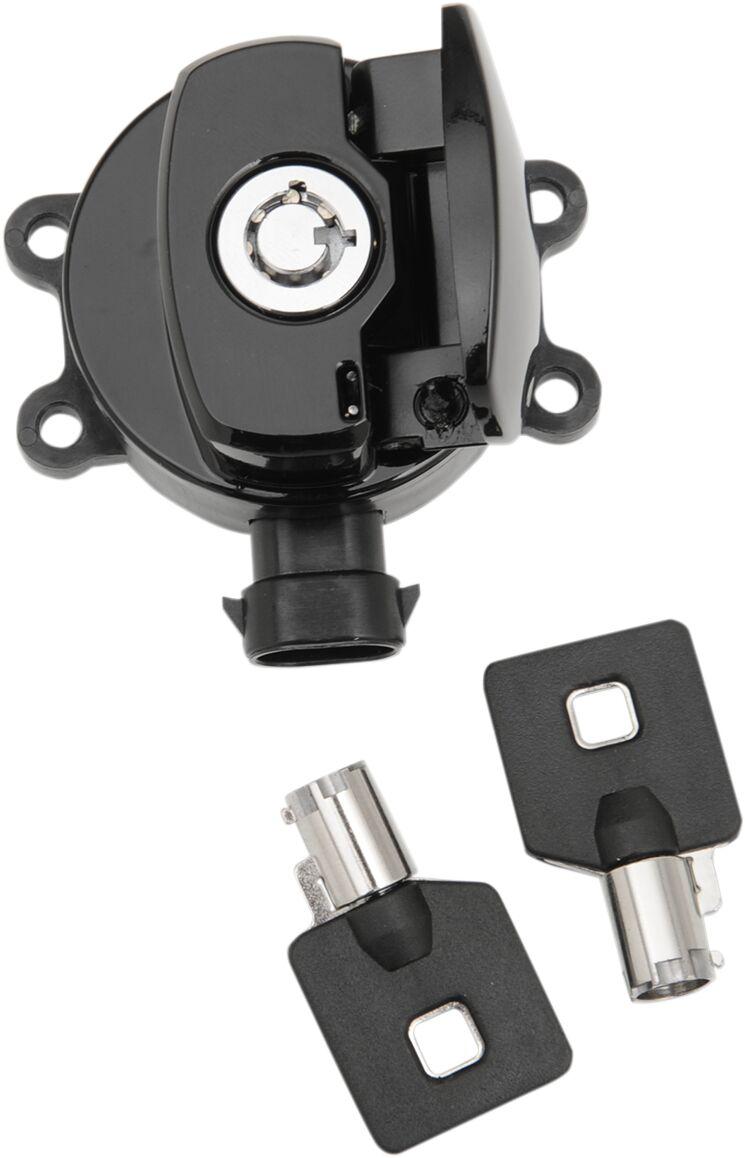 Drag Specialties Side Hinge Ignition Switch For Harley Davidson FLS 1690 2012-2015 - Black