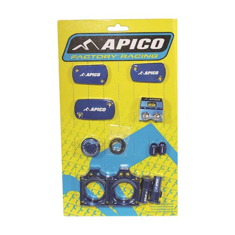 Apico Factory Bling Pack For Kawasaki KXF250 2021-2023, KXF450 2019-2023, KX 250/450XC 2021-2023 Blue