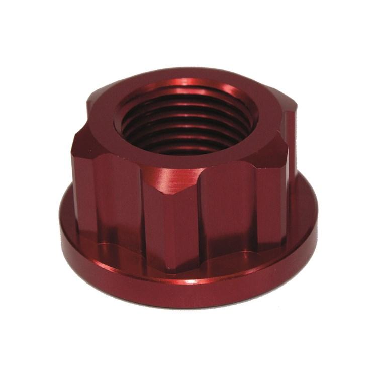 Apico Axle Nut Rear M16 X 1.5 For Honda CRF250L & CRF250F 2013-2023, CRF300L 2021-2023 Red
