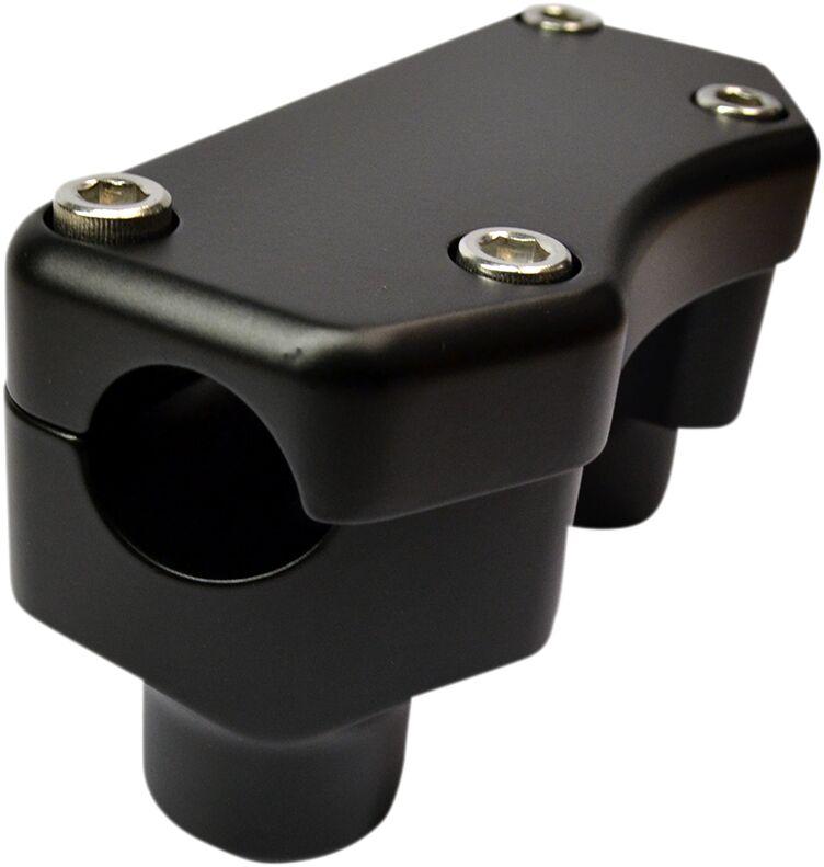 Drag Specialties Handlebar Riser & Top Clamp Kit 38.1 mm Rise - Black