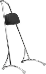 Burly 20" Tall Sissy Bar For Harley Davidson XL 1200 C 2004-2020 - Chrome