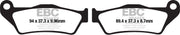 EBC Vee Semi-Sintered Brake Pads For BMW K 1200 R 2005-2010 Rear