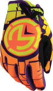 Moose Racing Youth SX1 Gloves - Black/Green/Orange/Purple