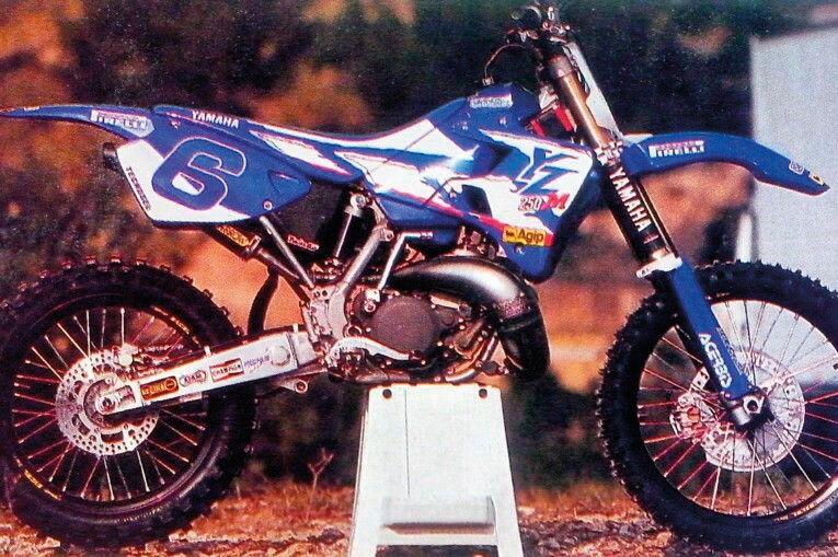 Tecnosel Team Yamaha Seat Cover For Yamaha YZ125 1996-2001 - Blue/White