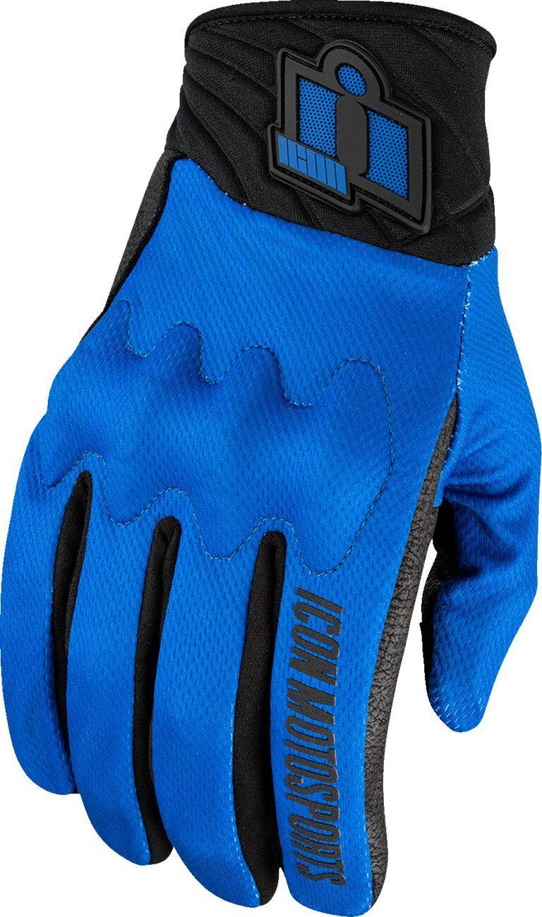 Icon Anthem3 Gloves - Black/Blue