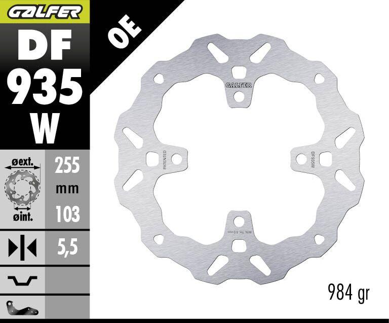 Galfer Fixed Wave Brake Disc For Triumph Tiger 660 2025 Rear