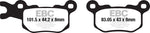 EBC TT Sport Carbon Fusion Brake Pads For Can Am Defender HD10 4X4 2016-2018 Rear Right