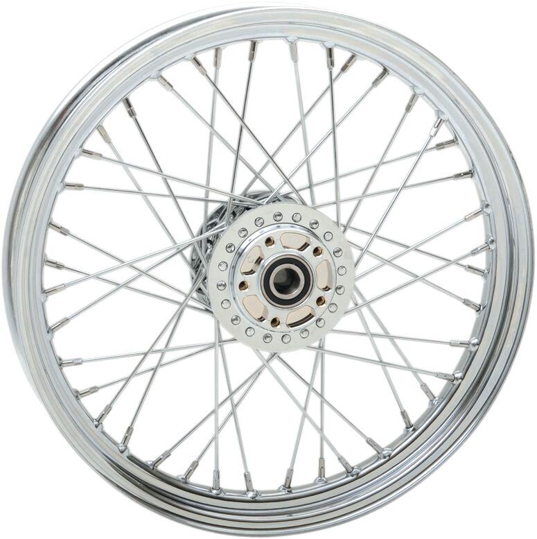 Drag Specialties Laced Wheel For Harley Davidson FXD 1450 19x2.5 Front - Chrome Silver