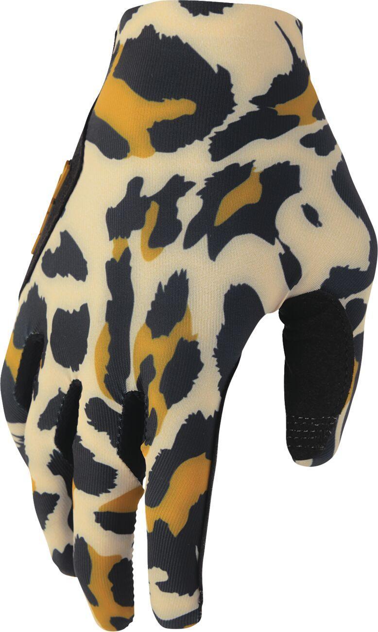 Thor Womens Sportmode Cheetah Gloves - Black/Orange/Tan