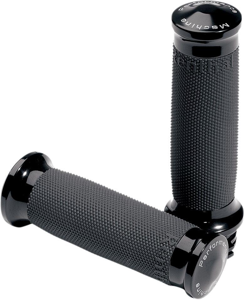 Performance Machine Contour Renthal Wrapped Grips For Harley Davidson FLD 1690 2012-2013 - Black