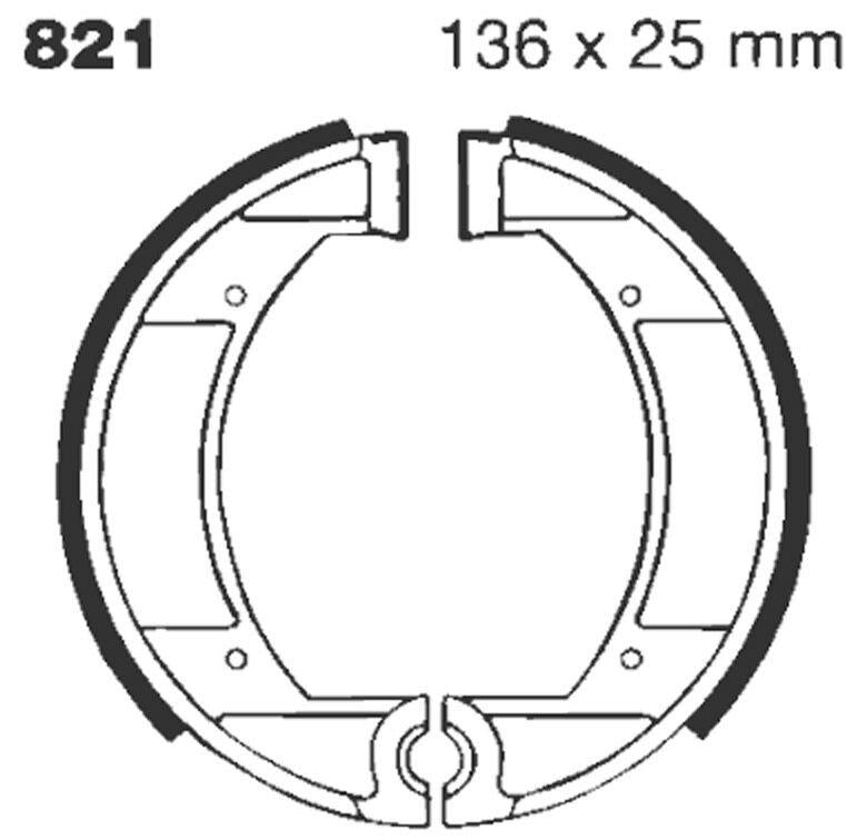 EBC G Grooved Brake Shoes For Maico F 100 Piccolo 1934-1950 Front