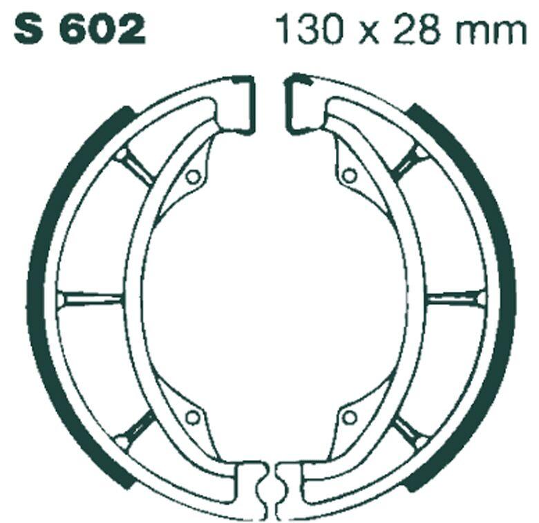 EBC G Grooved Brake Shoes For Suzuki DR125 1982-1988 Front