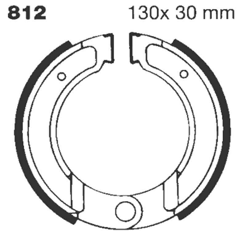 EBC G Grooved Brake Shoes For KTM GS 125 1983-1984 Fit Front Or Rear