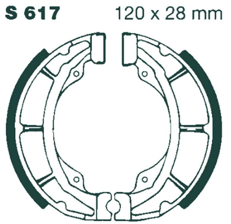 EBC Standard Brake Shoes For Suzuki RM 100 1979-1981 Rear