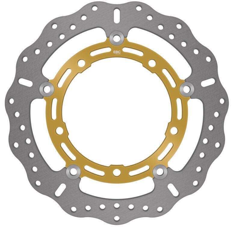 EBC Pro-Lite XC Contour Brake Disc For Kawasaki Z 900 2018-2019 Front Left - Gold/Silver/Stainless Steel
