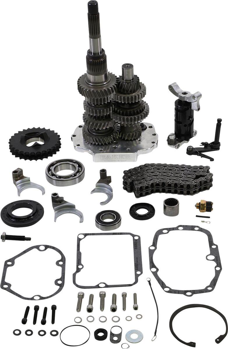 Baker Drivetrain Direct Drive 6-Speed Gear Set For Harley Davidson FLHR 1340 1994-1997 - Polished