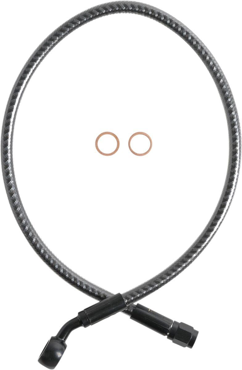 Magnum Shielding KarbonFibr Brake Hose For Harley Davidson FLRT 1690 Front Upper 53.5 cm (21") - Carbon Fiber KARBONFIBR Silver