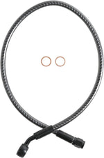 Magnum Shielding KarbonFibr Brake Hose For Harley Davidson FLRT 1690 Front Upper 53.5 cm (21") - Carbon Fiber KARBONFIBR Silver