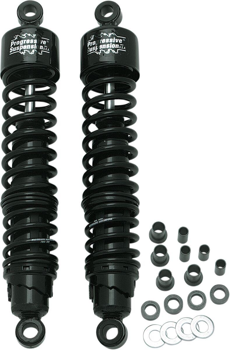 Progressive Suspension 413 Series Shocks For Harley Davidson XL1200C 1996-2019 Rear 381.00 mm (15.00") - Black
