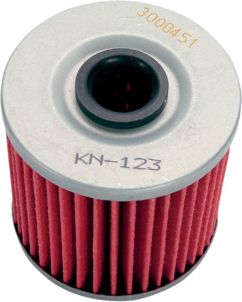 K&N Performance Oil Filter For Kawasaki BJ 250 1994-1999 - Red Silver