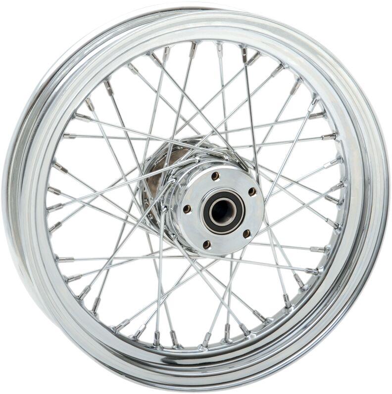 Drag Specialties Laced Wheel For Harley Davidson FLHR 1450 2000-2003 16x3 Front - Chrome Silver