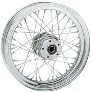 Drag Specialties Laced Wheel For Harley Davidson FLHR 1450 2000-2003 16x3 Front - Chrome Silver