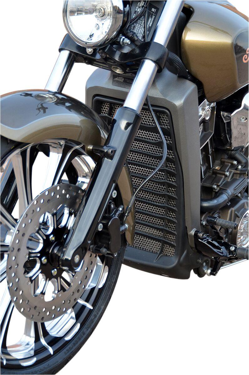 Klock Werks Outrider Radiator Guard For Indian Scout 60 2016-2020 - Silver