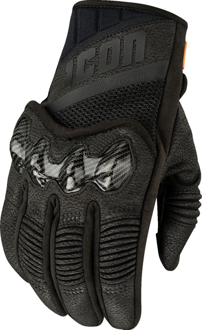 Icon Contra3 CE Gloves - Black