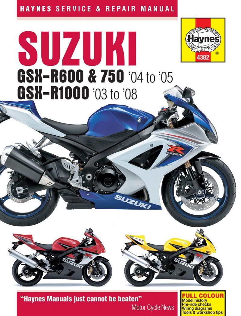 Haynes Service Manual For Suzuki GSX-R 1000 2003-2008