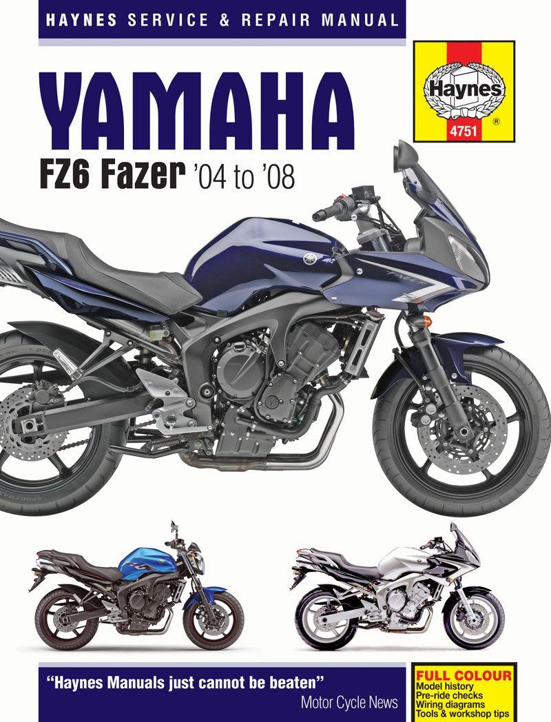 Haynes Service Manual For Yamaha FZ6 600 N 2004-2007