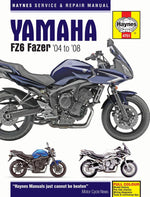 Haynes Service Manual For Yamaha FZ6 600 N 2004-2007