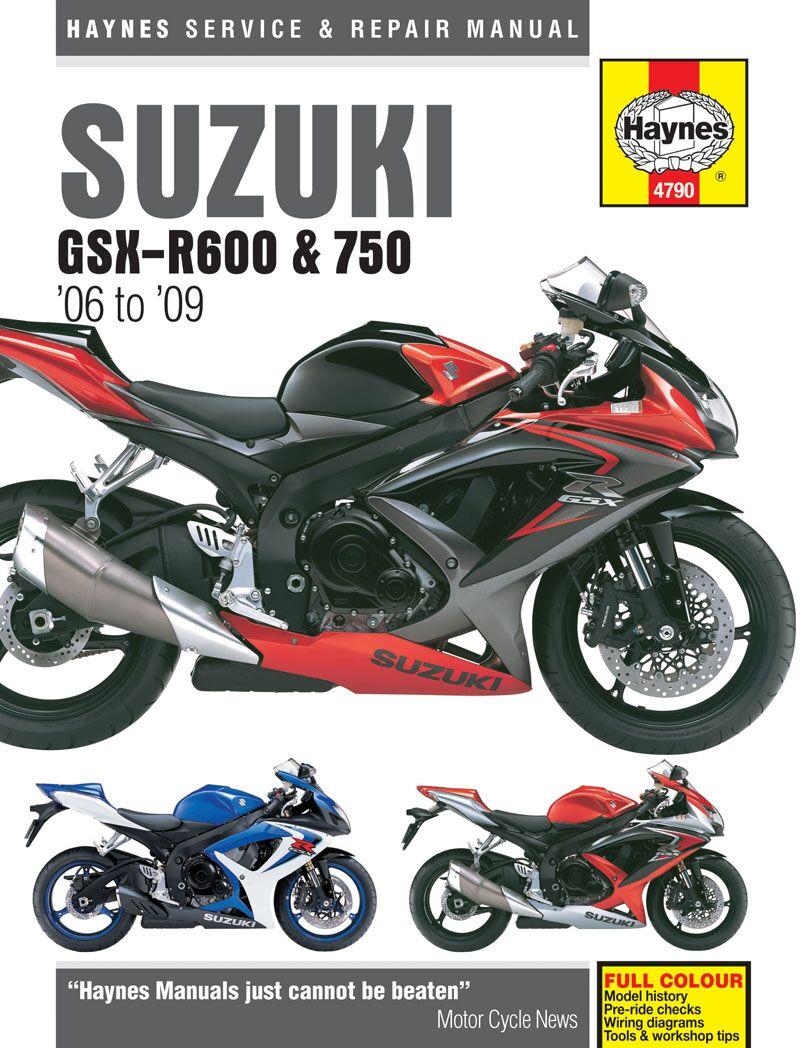 Haynes Service Manual For Suzuki GSX-R 600 2006-2016