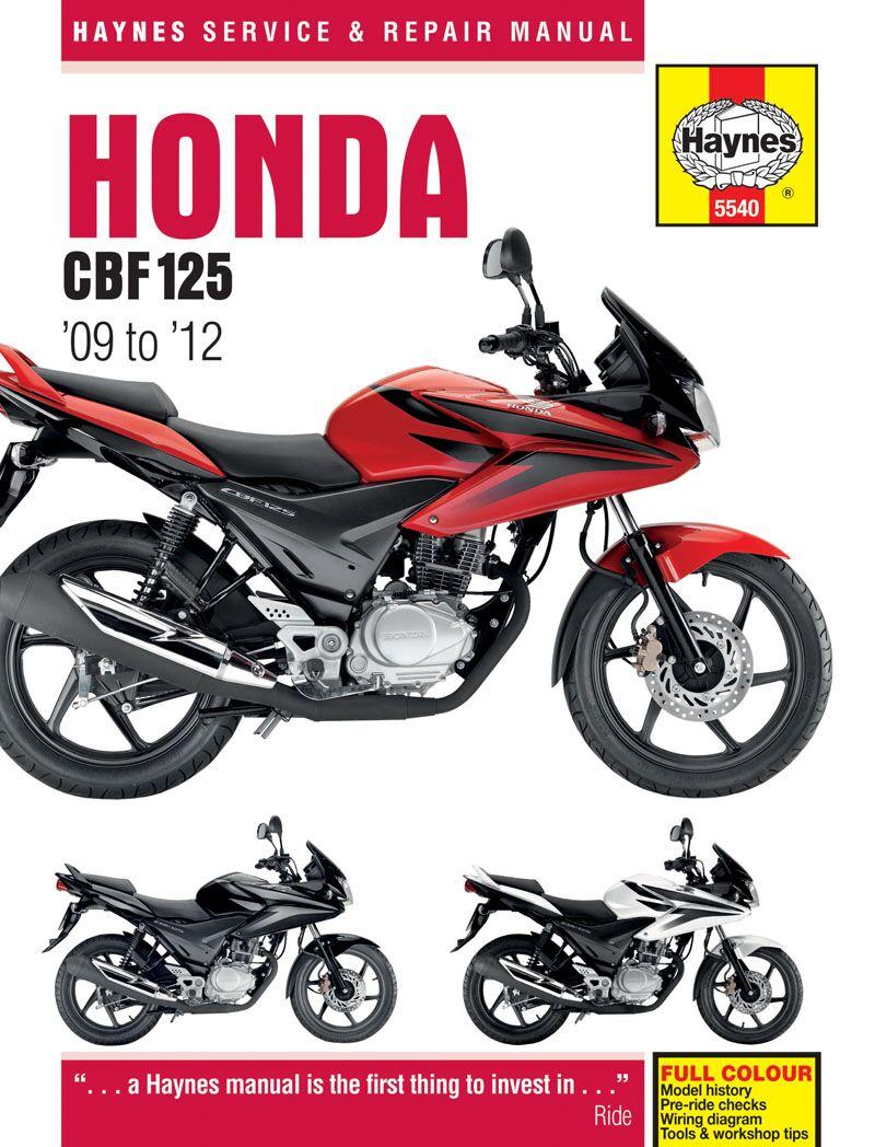Haynes Service Manual For Honda CBF 125 2009-2015