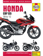 Haynes Service Manual For Honda CBF 125 2009-2015