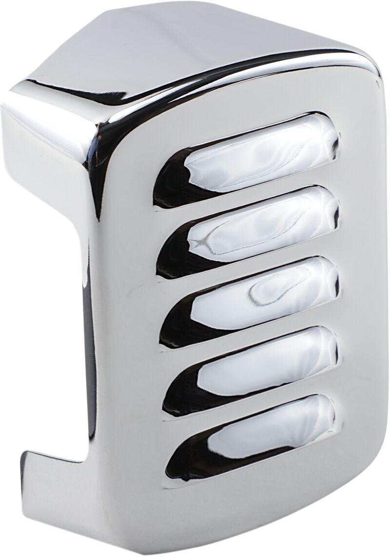 Drag Specialties Louvered Coil Cover For Harley Davidson FL 1200 1970-1977 - Chrome