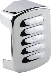 Drag Specialties Louvered Coil Cover For Harley Davidson FL 1200 1970-1977 - Chrome