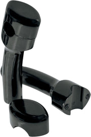 LA Choppers Hefty Smooth Handlebar Risers for 1-1/4" Handlebars For Suzuki C 50 2005-2025 14 cm (5-1/2") - Black