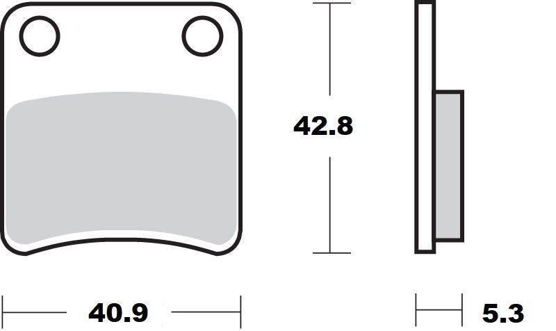 Moto Master Ceramic Brake Pads For Honda CRF1000LD ABS 2016-2019 - Rear