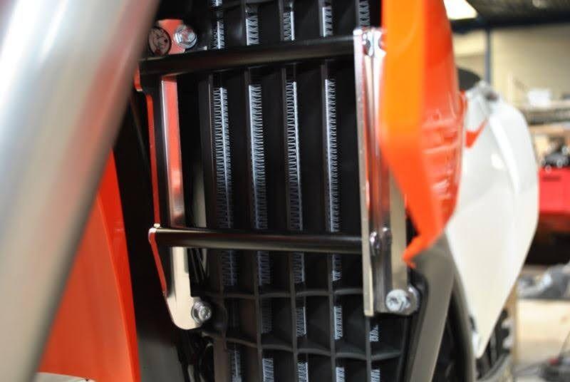 AXP Radiator Braces For KTM EXC150 TBI 2024-2025 - Aluminum