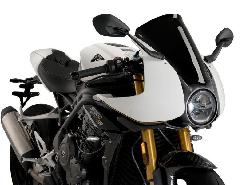 Puig R-Racer Screen For Triumph Speed Triple 1200 RR 2022-2025 - Black