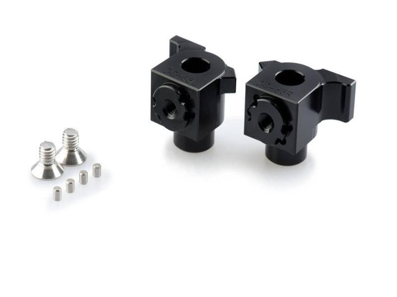 Puig Adjustable Footpeg Adaptors For Yamaha Tenere 700 2019-2025 - Black