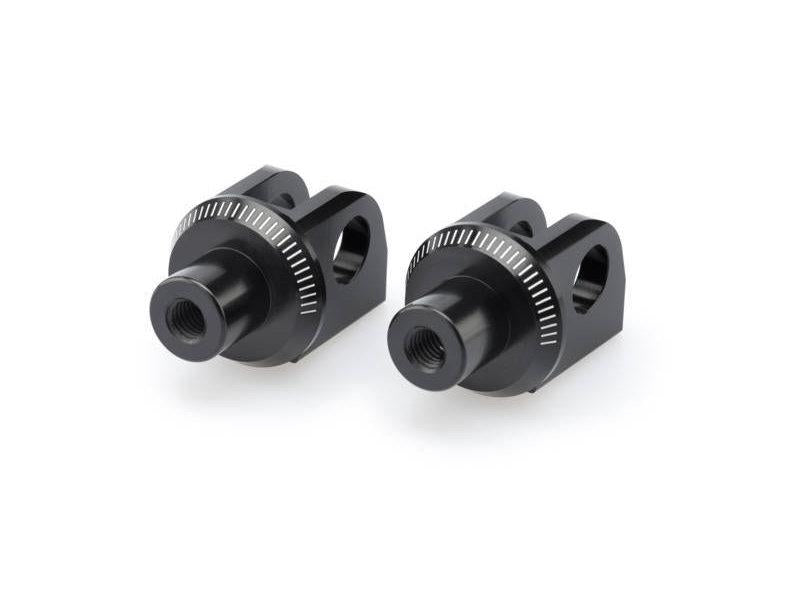 Puig Footpeg Adaptors For Kawasaki Ninja 1000 SX 2020-2024 - Black