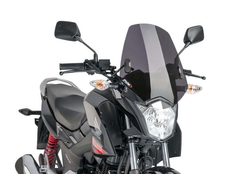 Puig New Generation Sport Screen For Honda CB125 F 2015-2025 - Dark Smoke