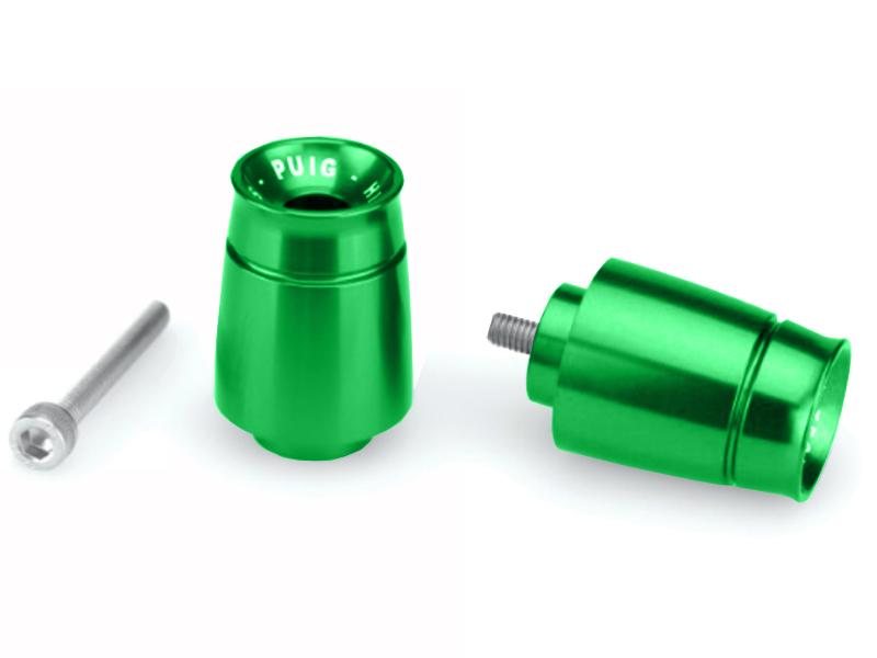 Puig Sport Bar Ends For Kawasaki ER6-F 2009-2016 - Green