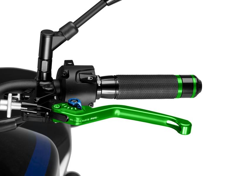 Puig Fixed V3 Clutch Lever For Ducati 1098 2007-2008 - Green With Blue Selector